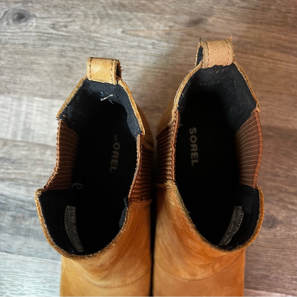 Sorel Brown Ribbed Ankle Boots - Picture 12 of 15